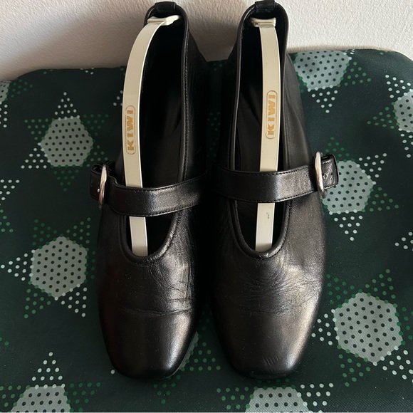 Maguire Aveiro Maryjane Ballerina Black Leather Shoes - Picture 2 of 16